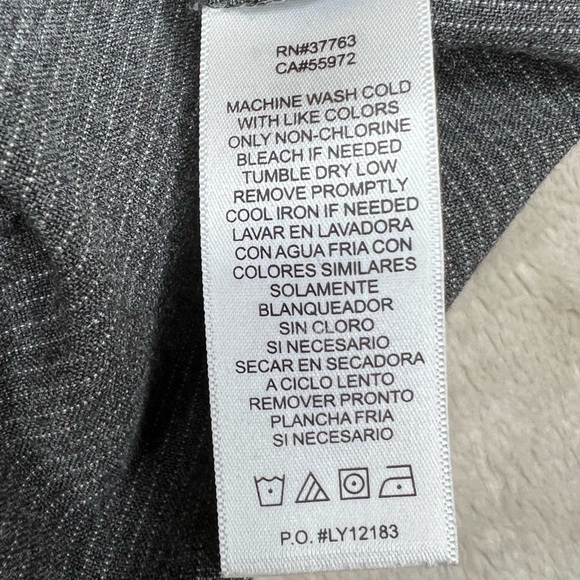 Laundry by Shelli Segal Gray Pin Stripe Bootcut Wide Leg Dress Pants Slacks-Sz 8 - Picture 7 of 10